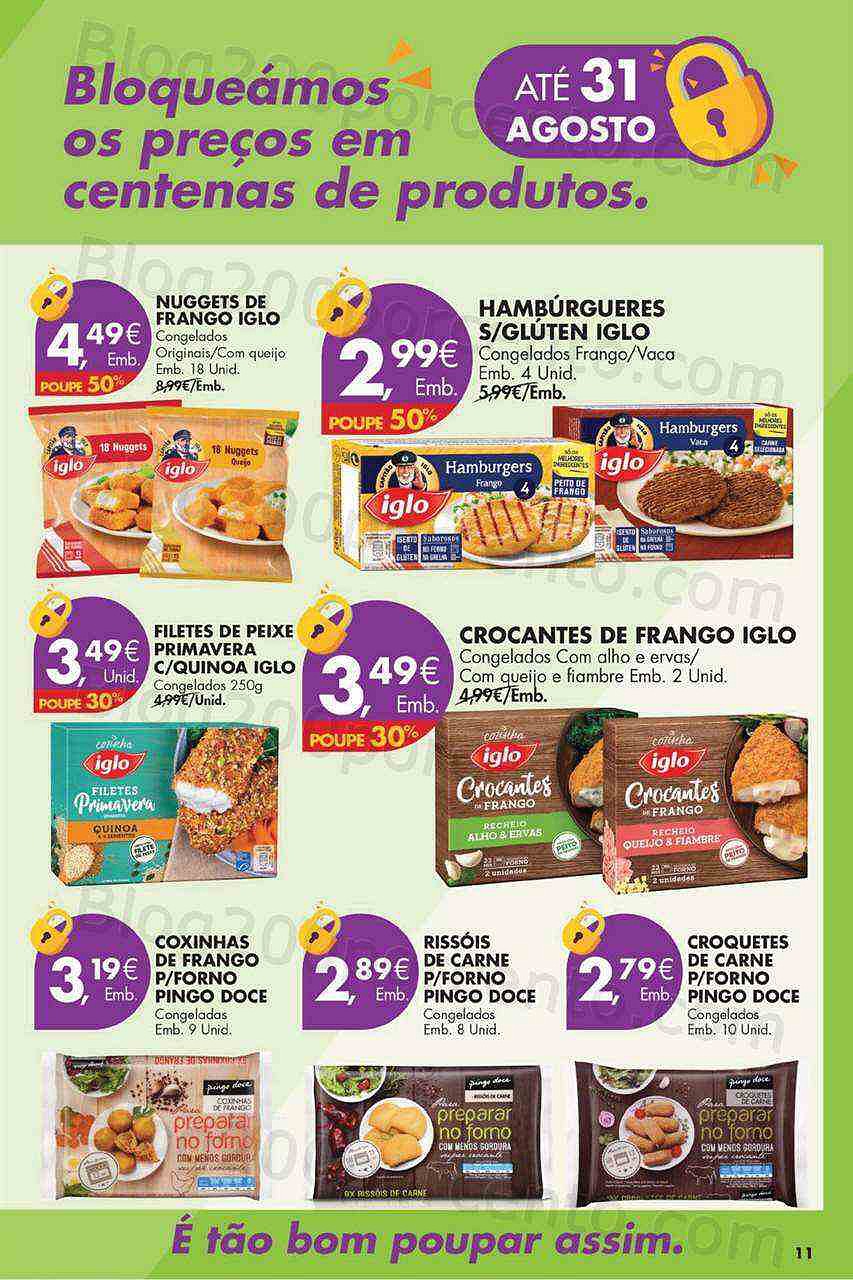 Antevisão Folheto PINGO DOCE Preços Trancados Promoções até 31 agosto