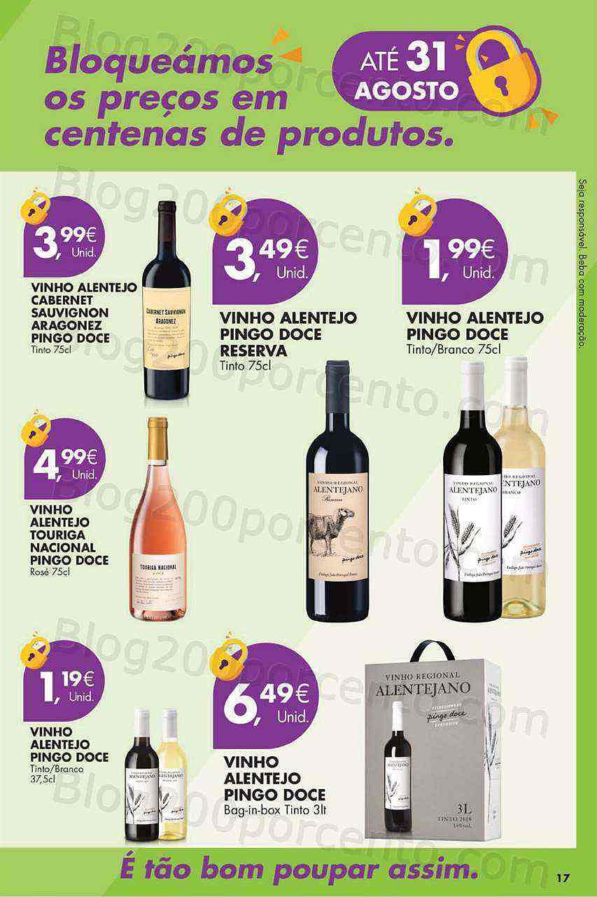 Antevisão Folheto PINGO DOCE Preços Trancados Promoções até 31 agosto