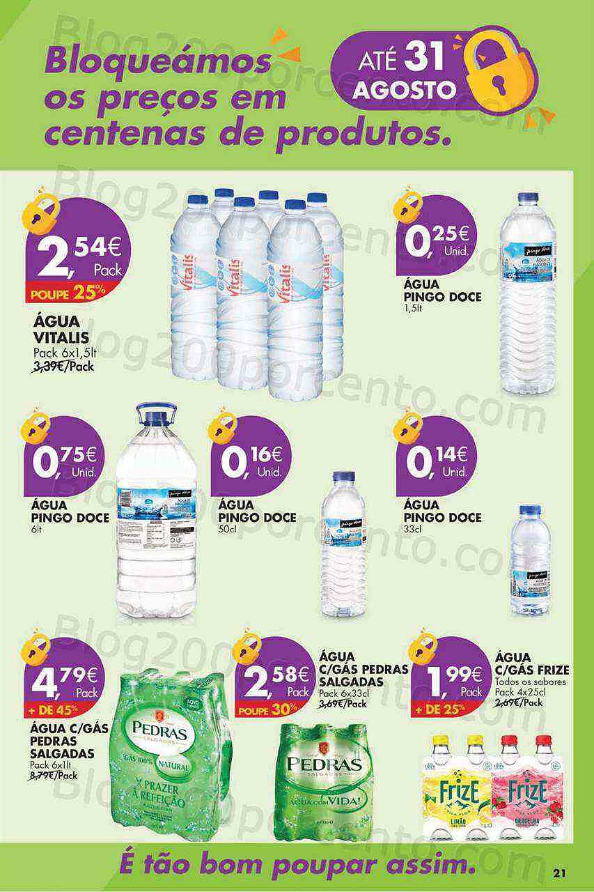 Antevisão Folheto PINGO DOCE Preços Trancados Promoções até 31 agosto