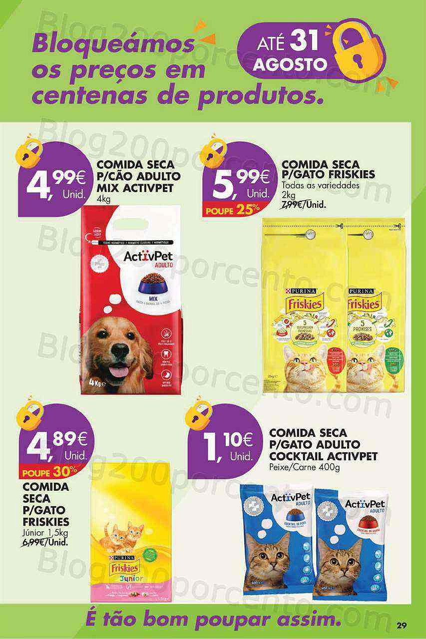 Antevisão Folheto PINGO DOCE Preços Trancados Promoções até 31 agosto