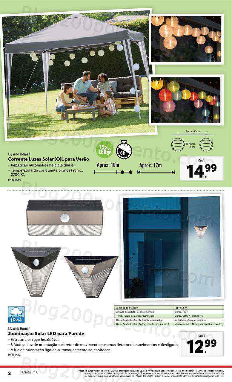 Antevisão Folheto LIDL Promoções de 8 agosto a 14 agosot