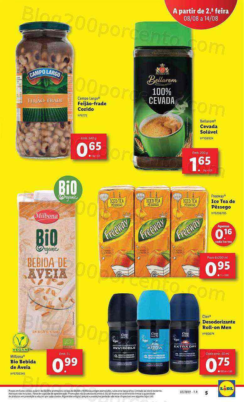 Antevisão Folheto LIDL Promoções de 8 agosto a 14 agosot