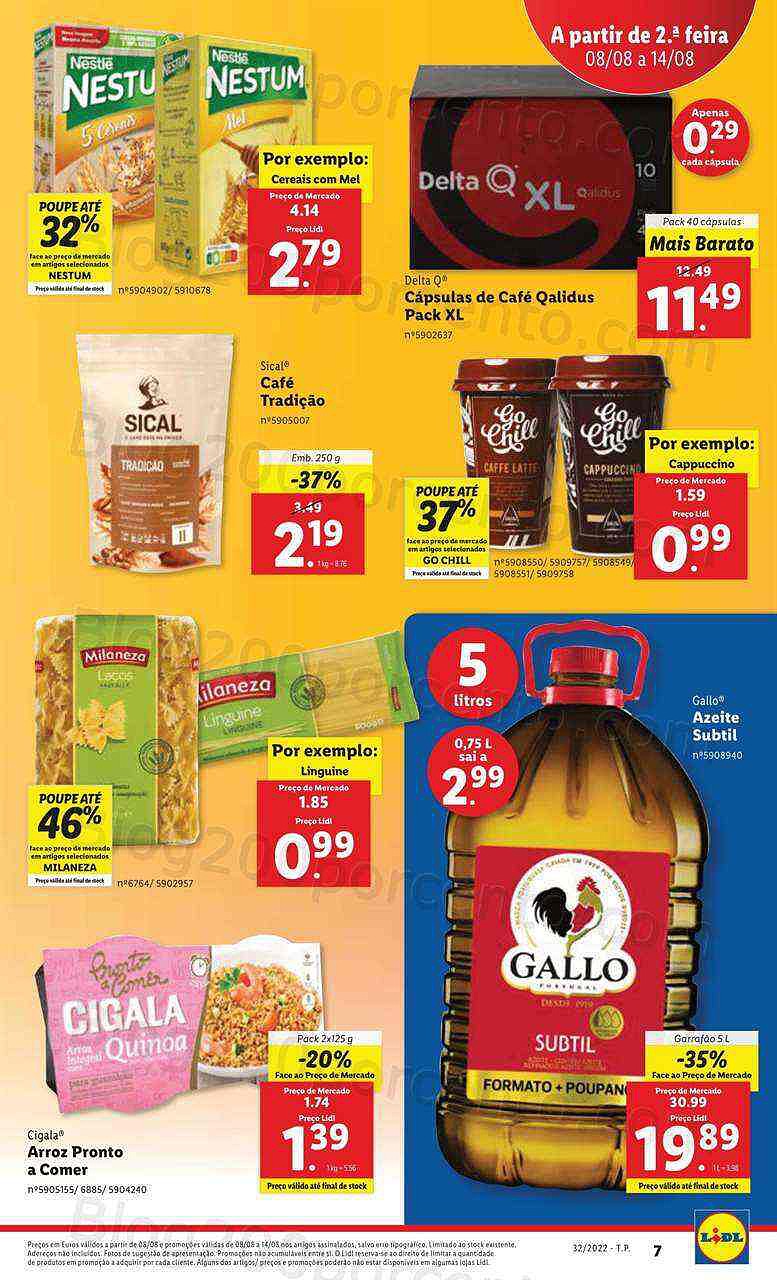 Antevisão Folheto LIDL Promoções de 8 agosto a 14 agosot