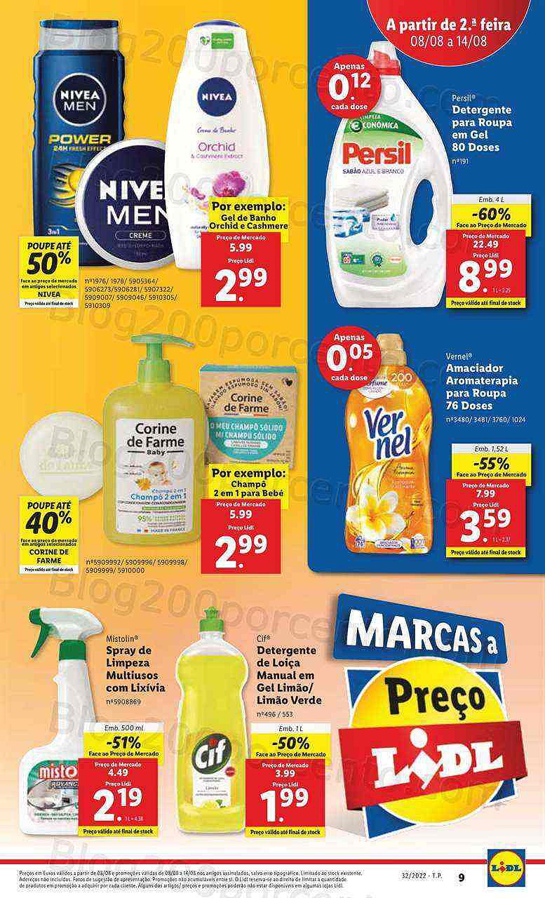 Antevisão Folheto LIDL Promoções de 8 agosto a 14 agosot