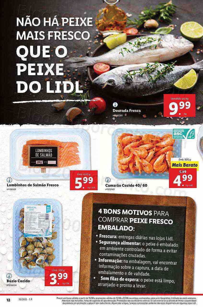 Antevisão Folheto LIDL Extra Frescos da Semana Promoções de 15 a 21 agosto
