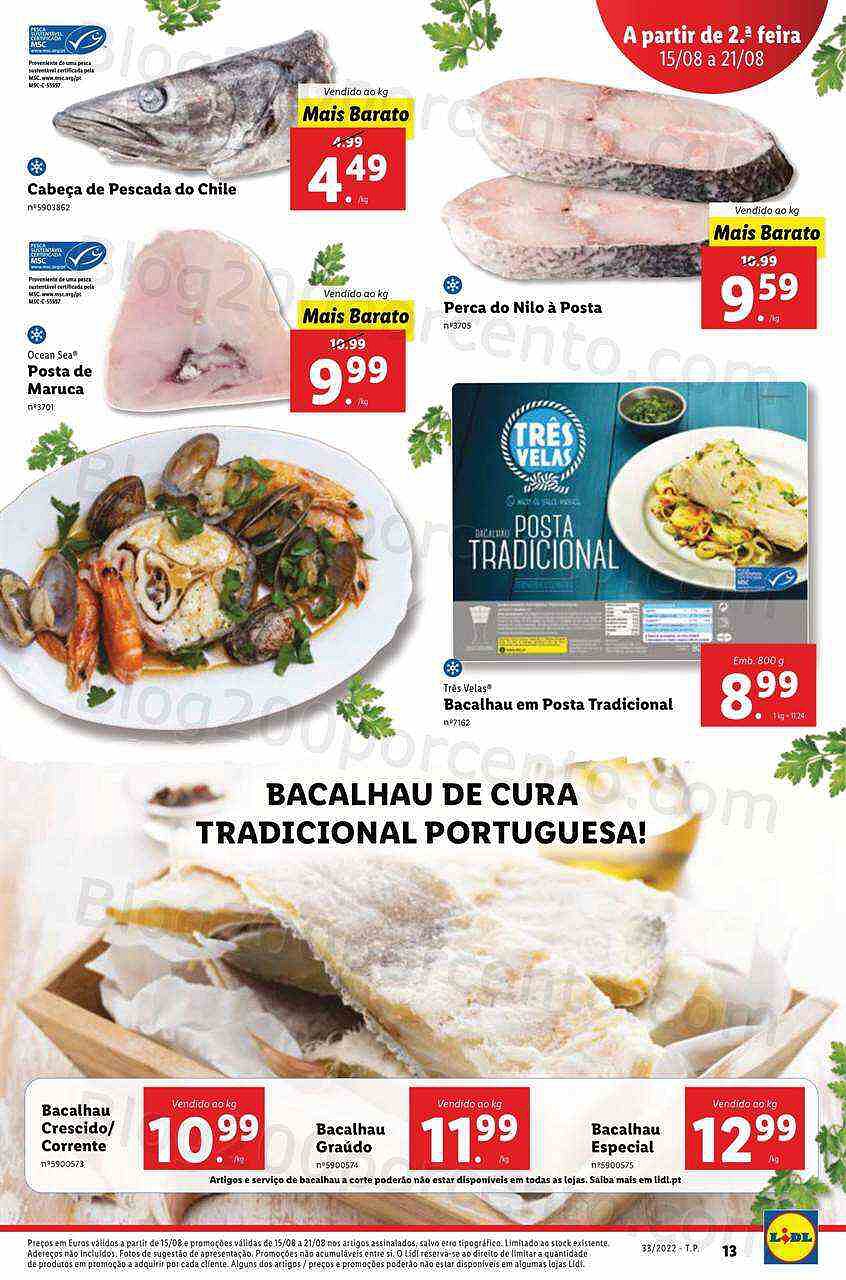 Antevisão Folheto LIDL Extra Frescos da Semana Promoções de 15 a 21 agosto