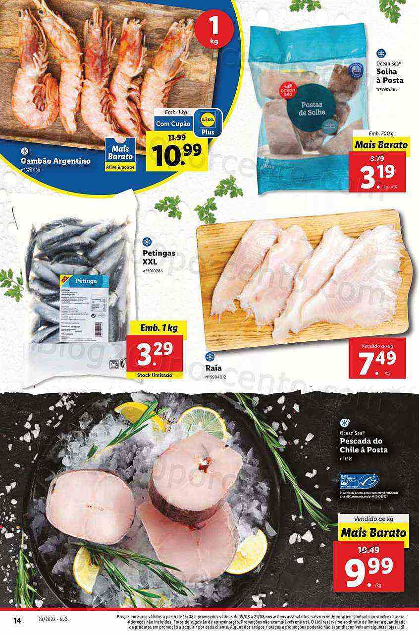 Antevisão Folheto LIDL Extra Frescos da Semana Promoções de 15 a 21 agosto