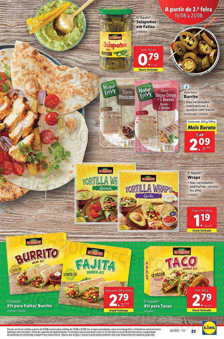 Antevisão Folheto LIDL Especial Sabores do Mundo Promoções de 15 agosto a 21 agosto