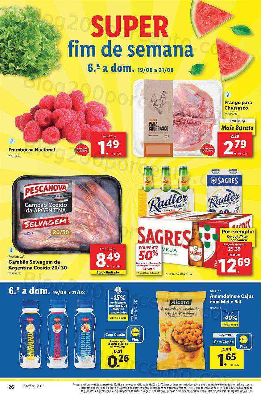 Antevisão Folheto LIDL Promoções de 15 a 21 agosto
