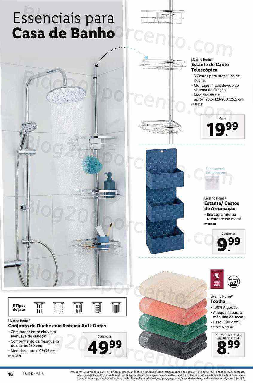 Antevisão Folheto LIDL Bazar Promoções a partir de 18 agosto