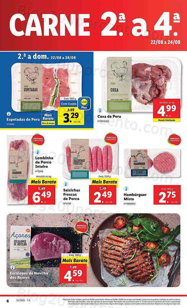 Antevisão Folheto LIDL Promoções de 22 a 28 agosto - Versão Digital
