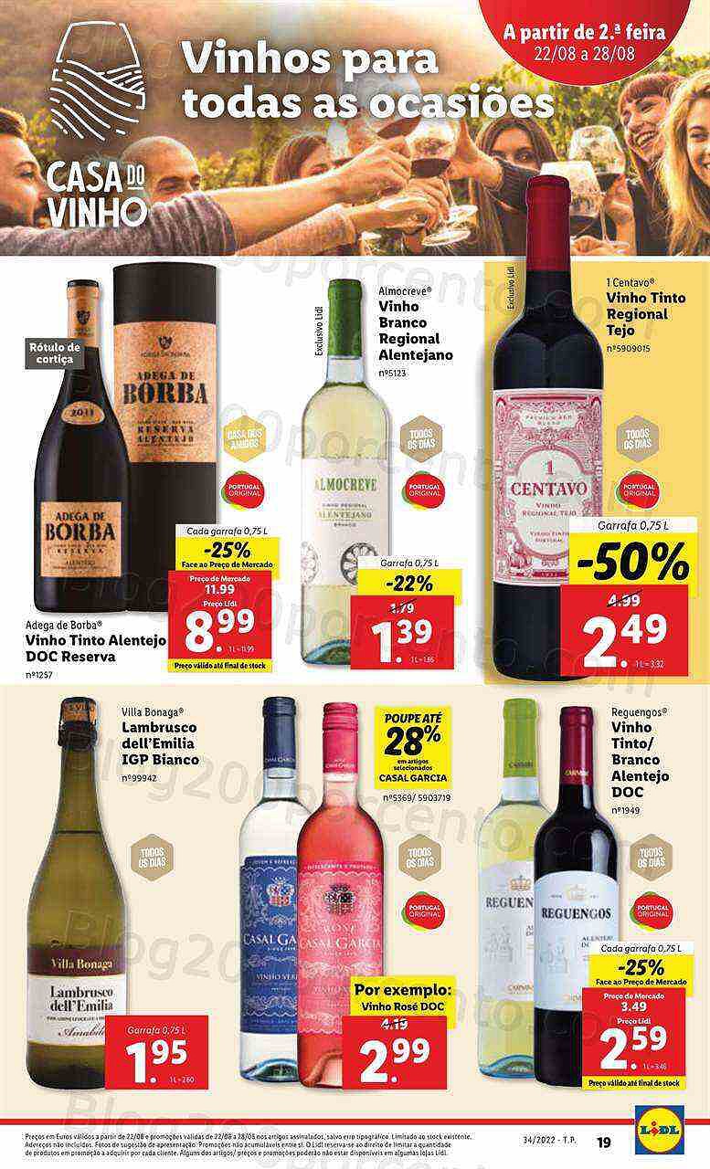 Antevisão Folheto LIDL Promoções de 22 a 28 agosto - Versão Digital
