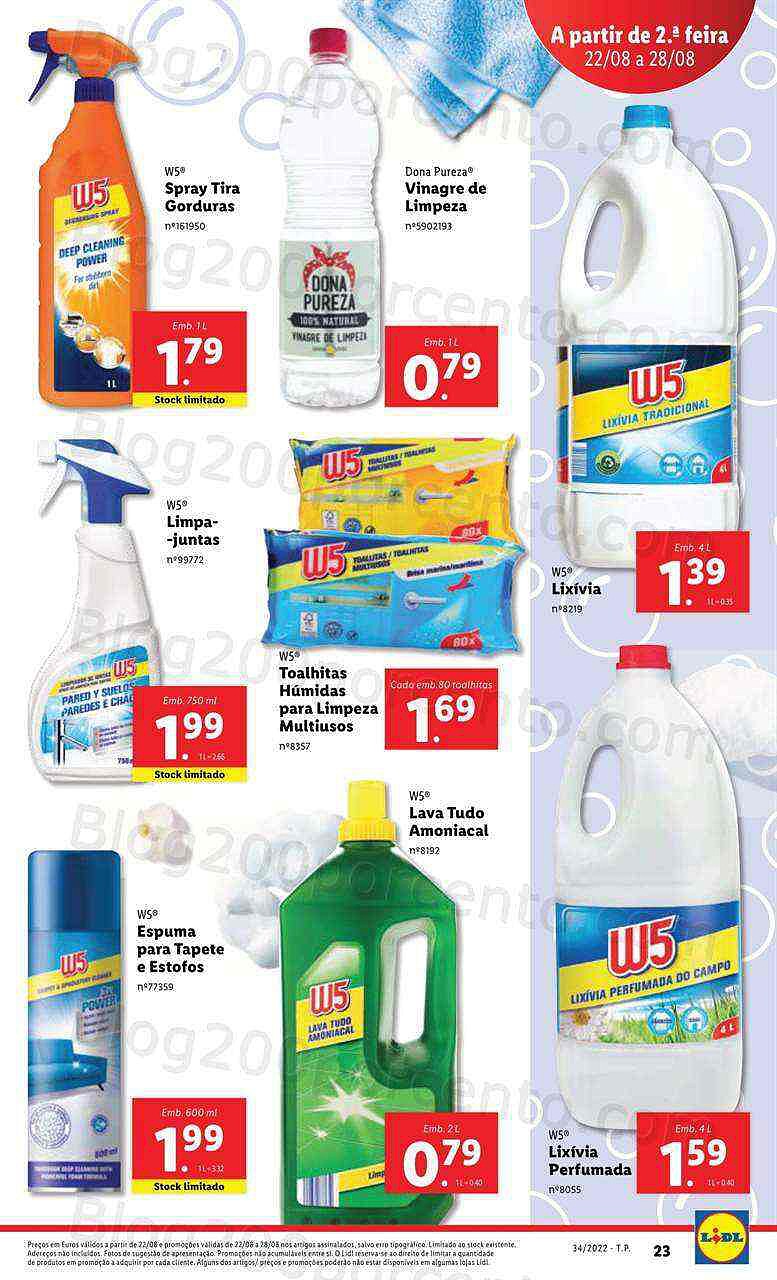 Antevisão Folheto LIDL Promoções de 22 a 28 agosto - Versão Digital