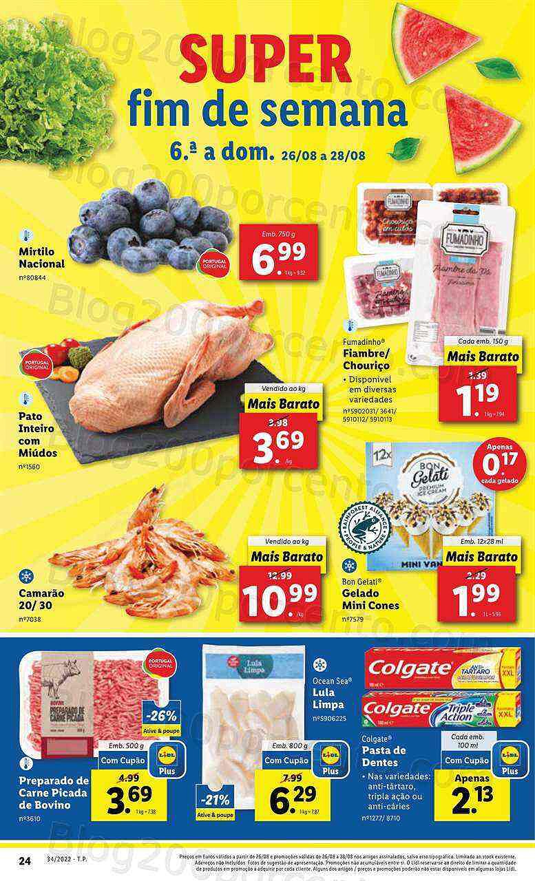 Antevisão Folheto LIDL Promoções de 22 a 28 agosto - Versão Digital