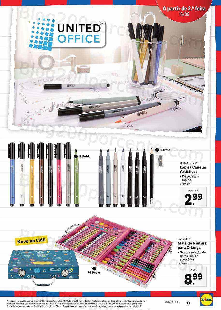 Antevisão Folheto LIDL Especial Regresso às Aulas Promoções a partir de 15 agosto