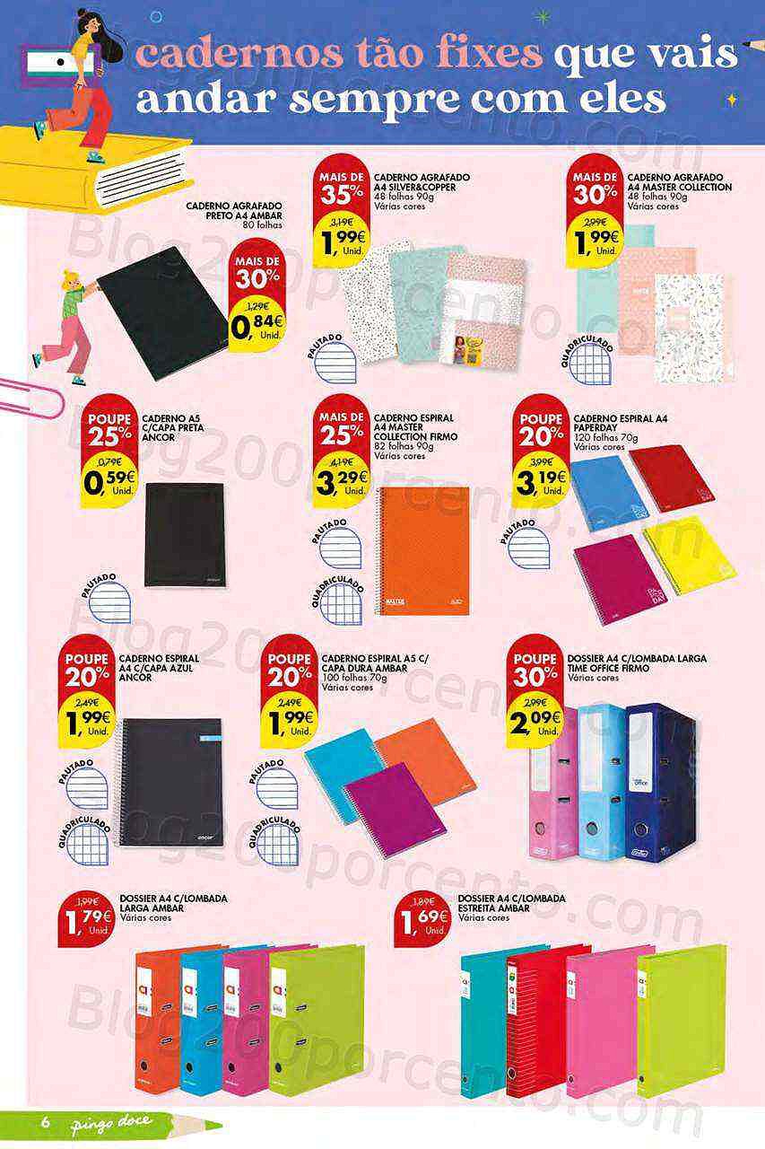 Antevisão Folheto PINGO DOCE Regresso às Aulas Açores Promoções de 16 agosto a 26 setembro