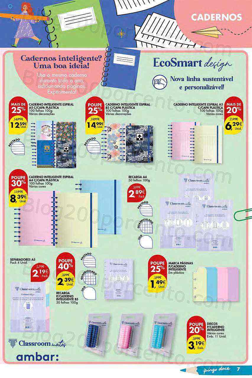 Antevisão Folheto PINGO DOCE Regresso às Aulas Açores Promoções de 16 agosto a 26 setembro