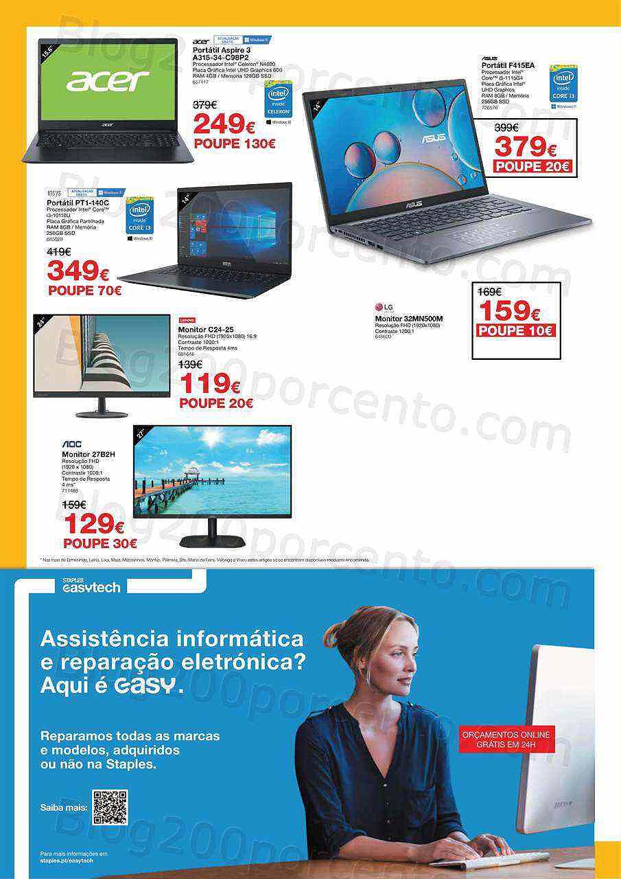 Antevisão Folheto STAPLES Promoções de 8 agosto a 16 agosto