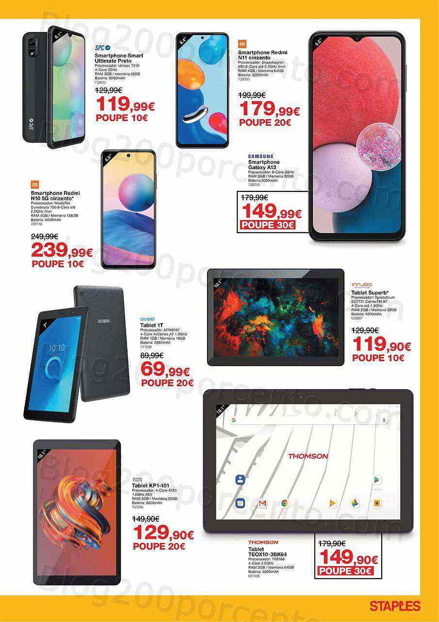 Antevisão Folheto STAPLES Promoções de 8 agosto a 16 agosto