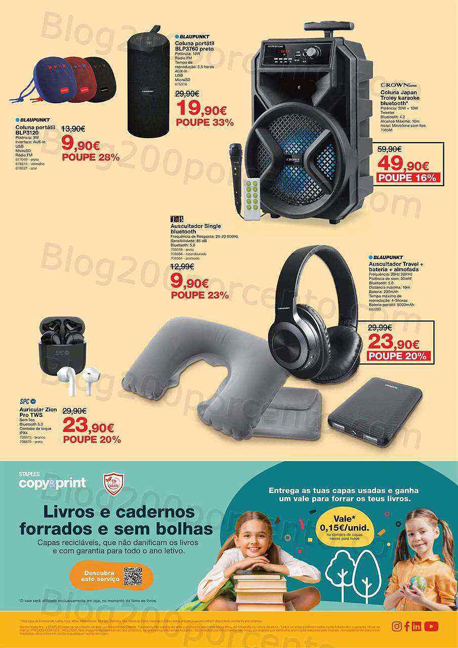 Antevisão Folheto STAPLES Promoções de 8 agosto a 16 agosto