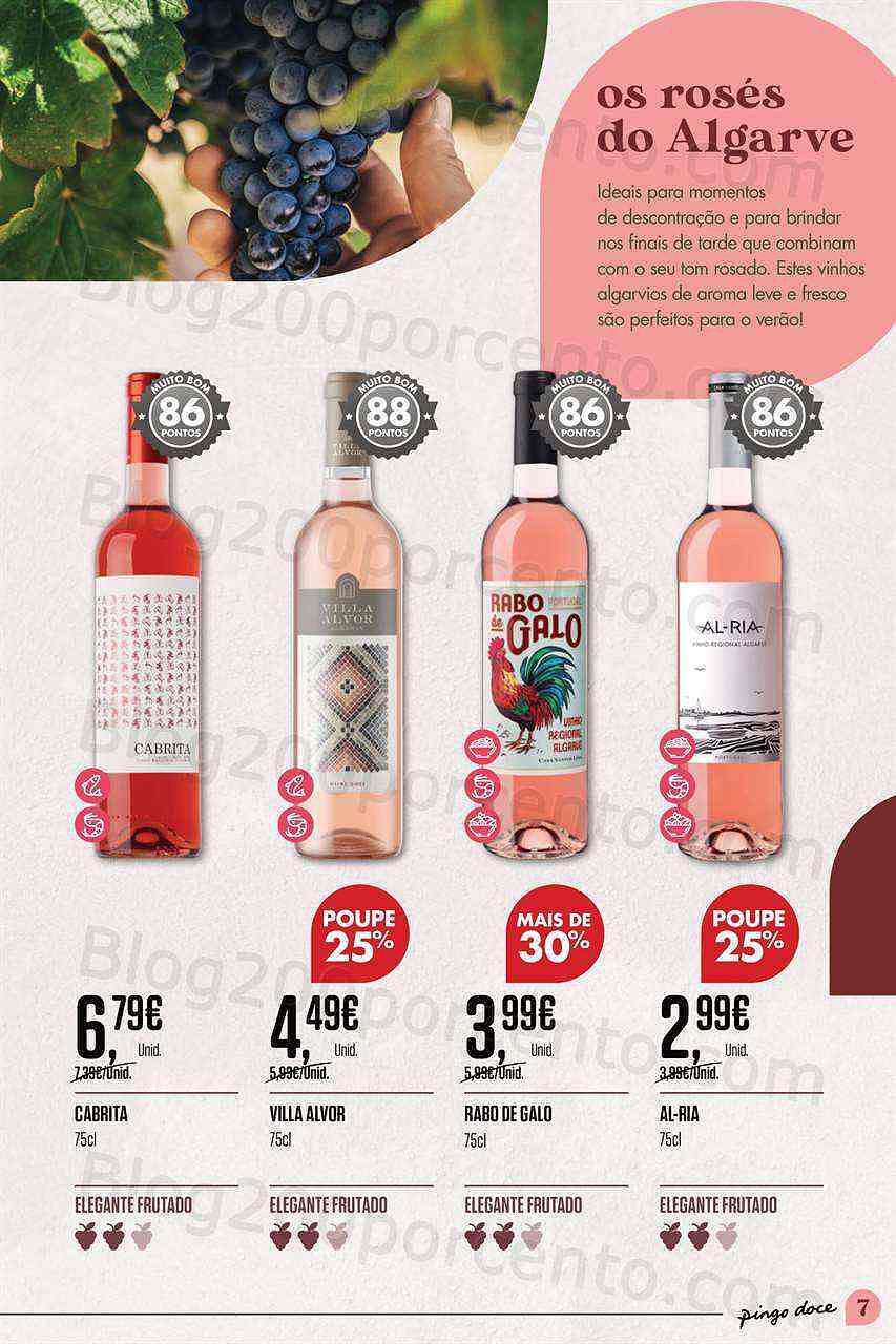 Antevisão Folheto PINGO DOCE Vinhos Algarve Promoções de 9 a 29 agosto
