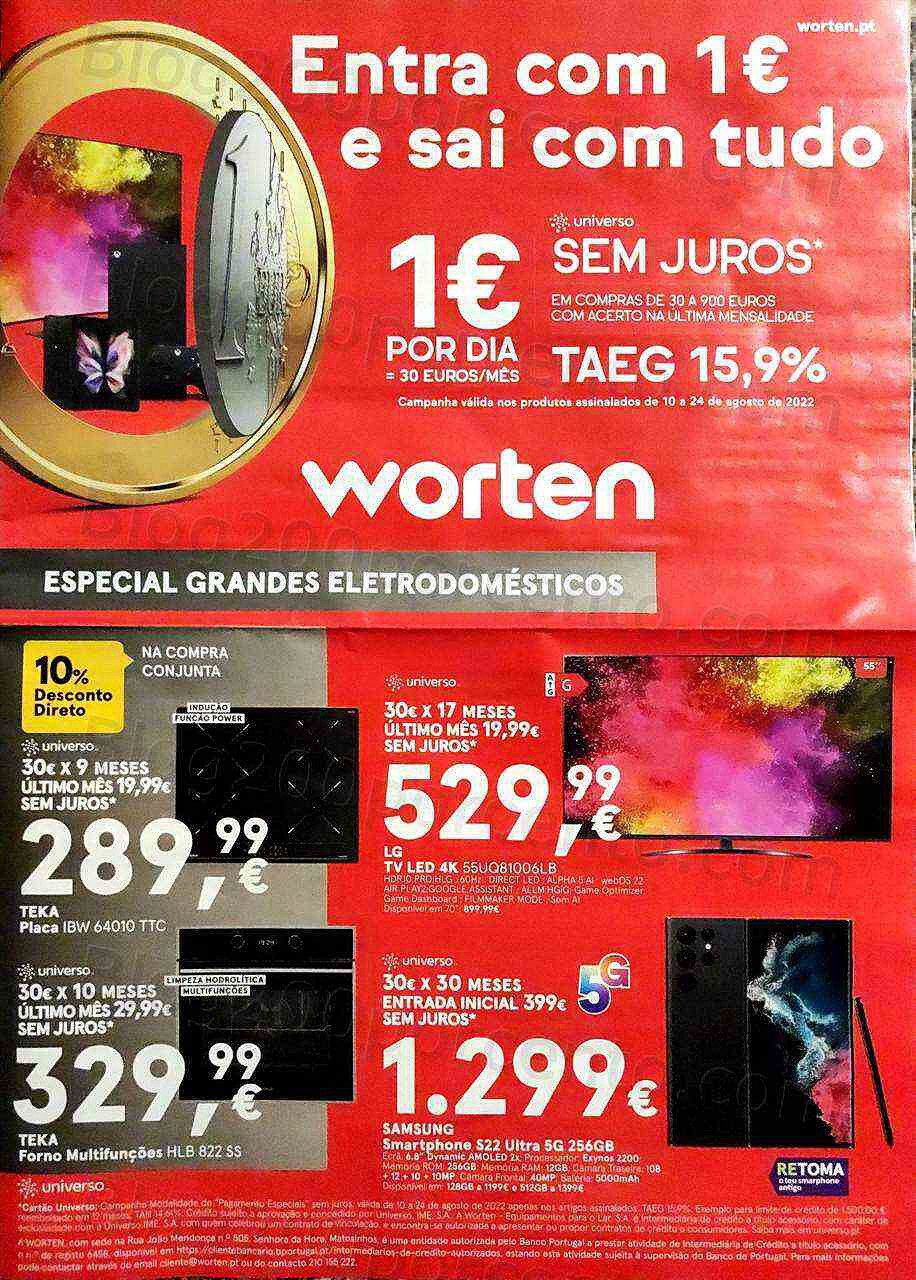 Antevisão Folheto WORTEN Promoções de 10 agosto a 24 agosto