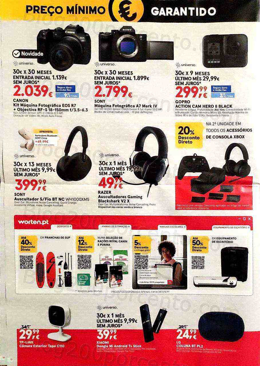 Antevisão Folheto WORTEN Promoções de 10 agosto a 24 agosto