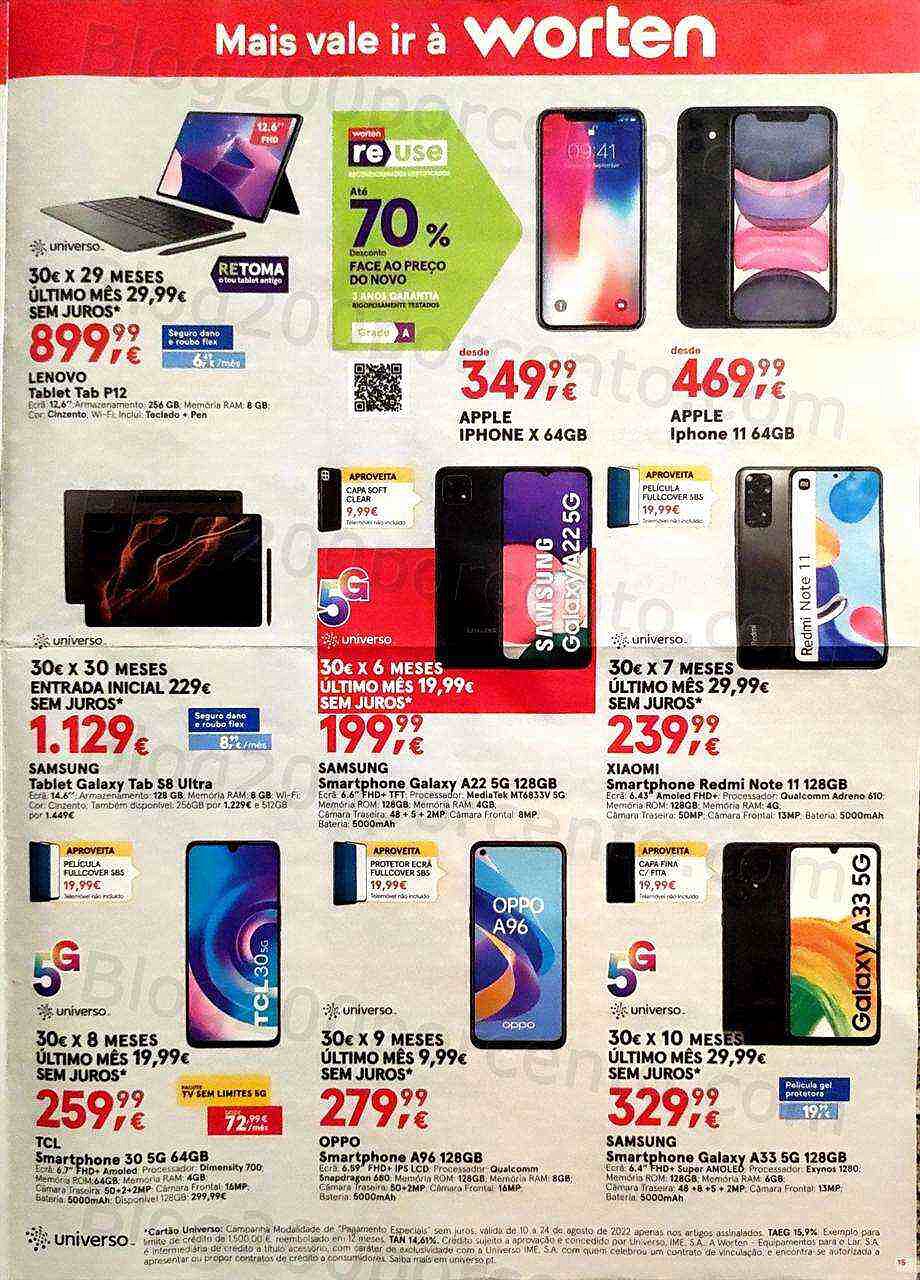 Antevisão Folheto WORTEN Promoções de 10 agosto a 24 agosto