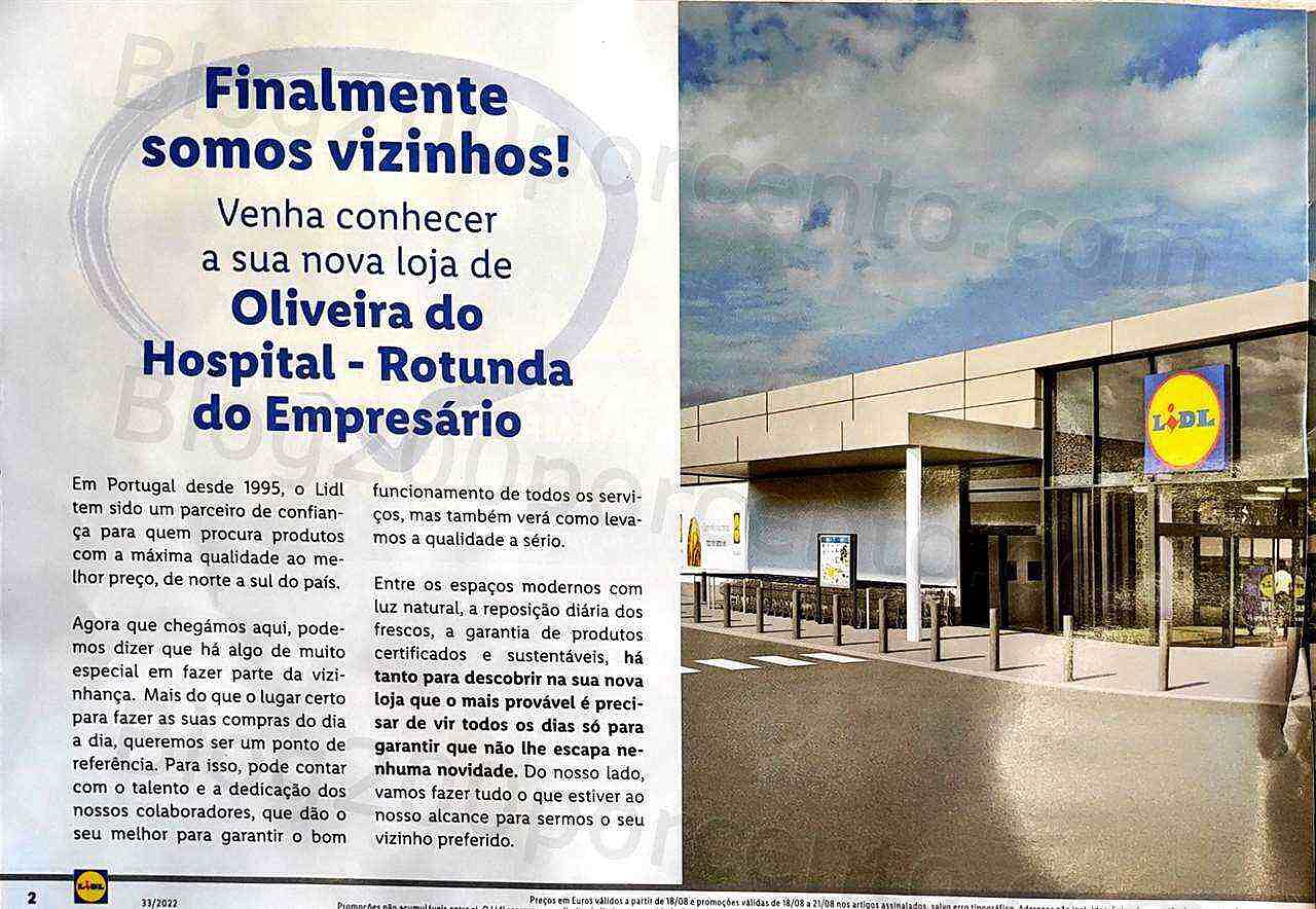 Antevisão Folheto LIDL Aberturas Promoções Extra 18 agosto a 21 agosto