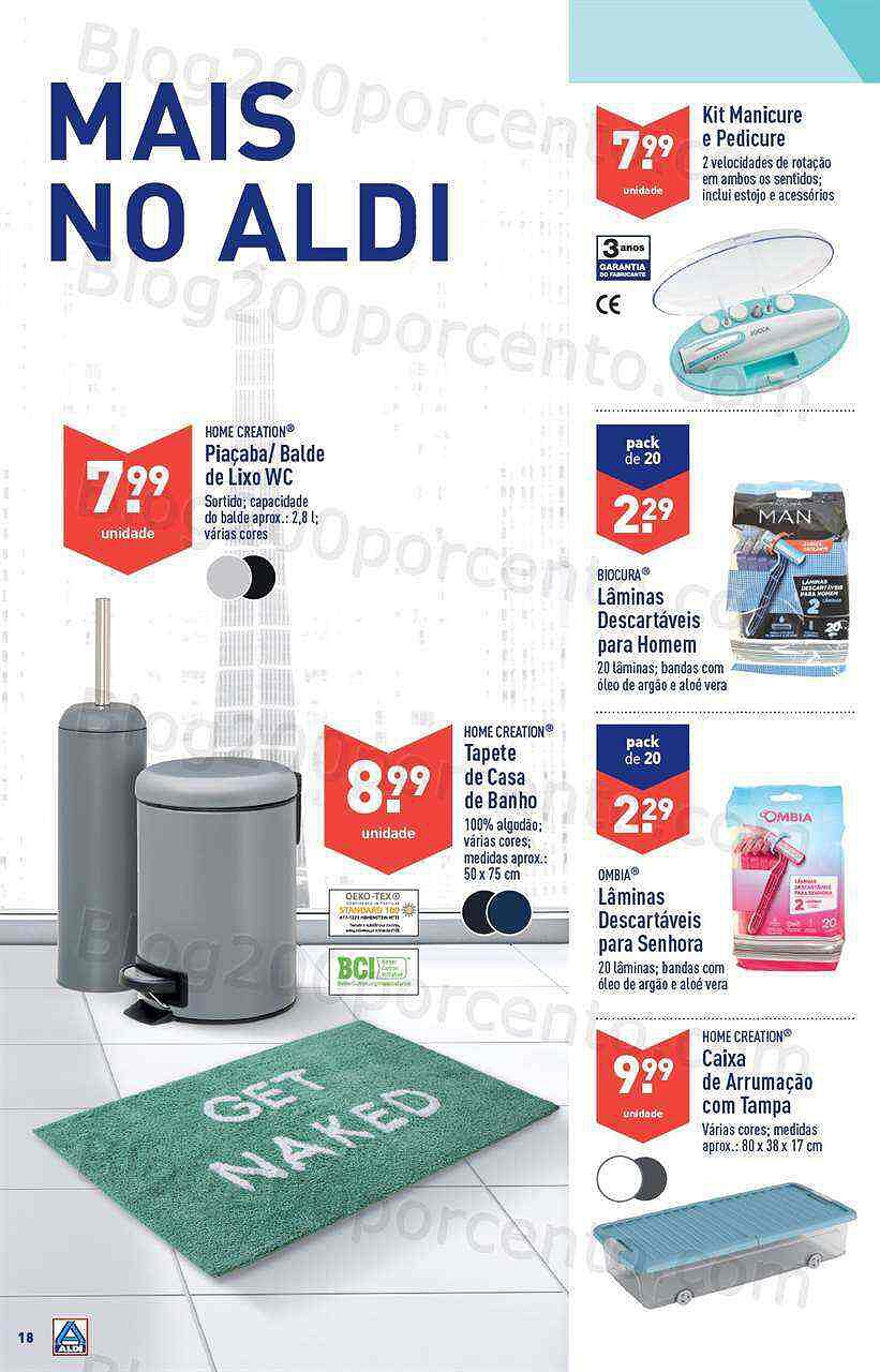 Antevisão Folheto ALDI Bazar Promoções de 24 a 30 agosto