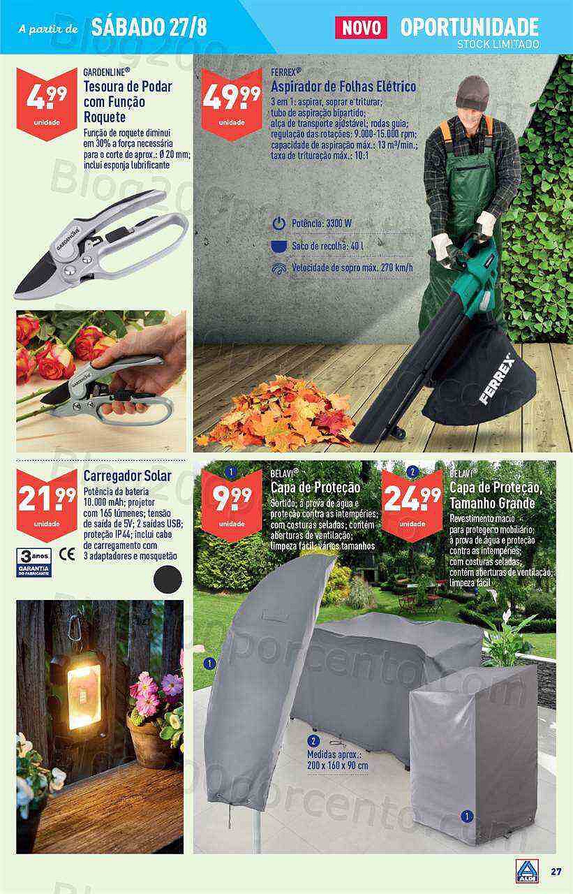 Antevisão Folheto ALDI Bazar Promoções de 24 a 30 agosto