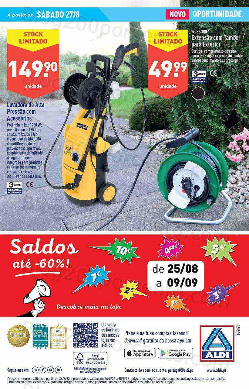 Antevisão Folheto ALDI Bazar Promoções de 24 a 30 agosto