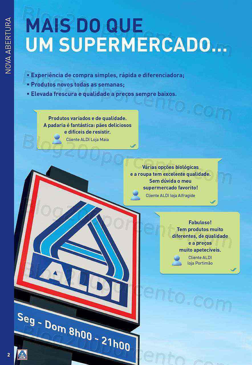 Antevisão Folheto ALDI Saldos + Aberturas Promoções de 10 agosto a 26 setembro