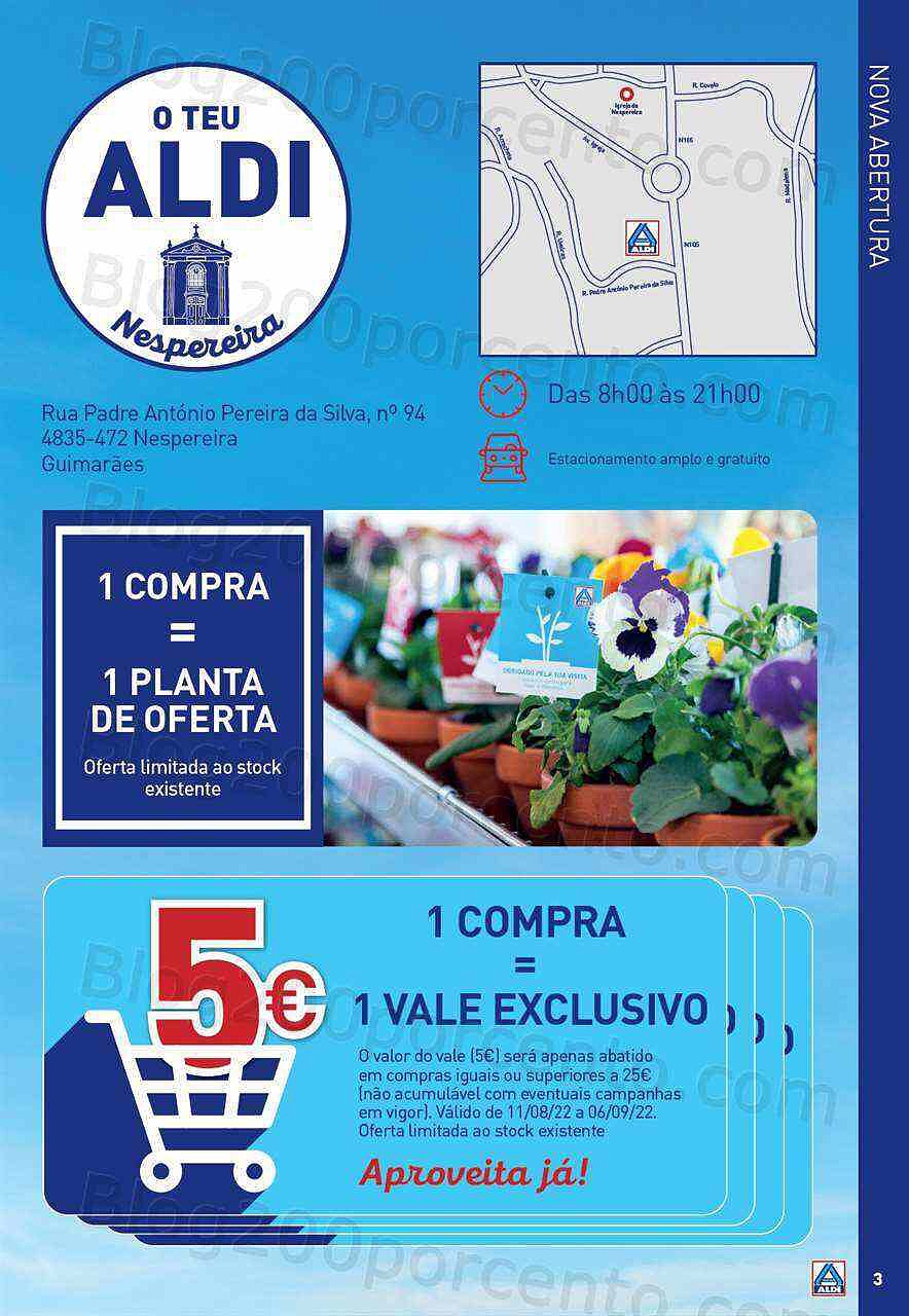 Antevisão Folheto ALDI Saldos + Aberturas Promoções de 10 agosto a 26 setembro