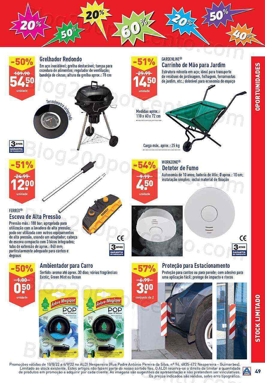 Antevisão Folheto ALDI Saldos + Aberturas Promoções de 10 agosto a 26 setembro