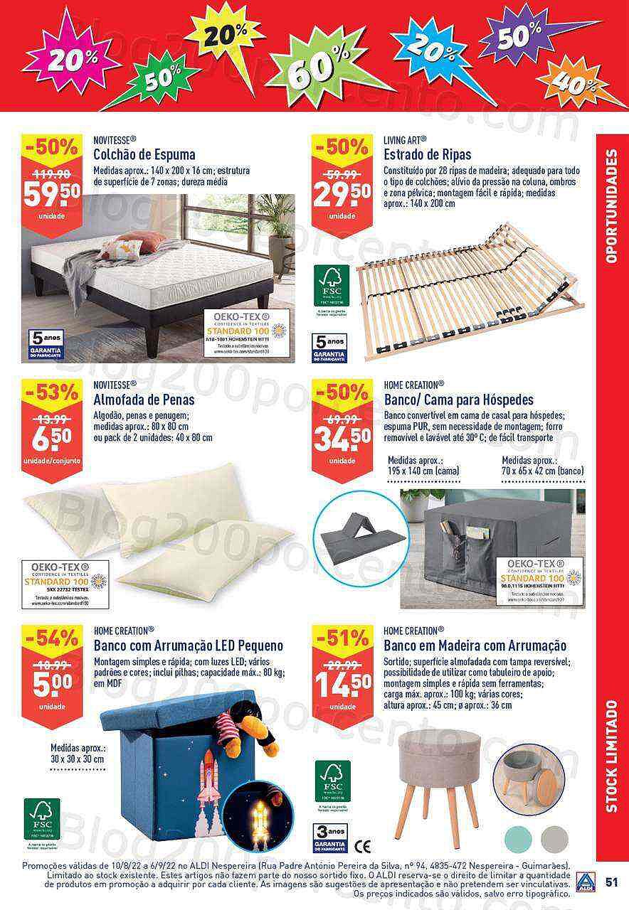 Antevisão Folheto ALDI Saldos + Aberturas Promoções de 10 agosto a 26 setembro