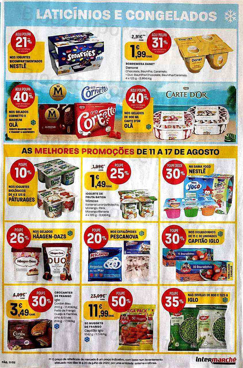 Antevisão Folheto INTERMARCHÉ Promoções de 11 agosto a 17 agosto
