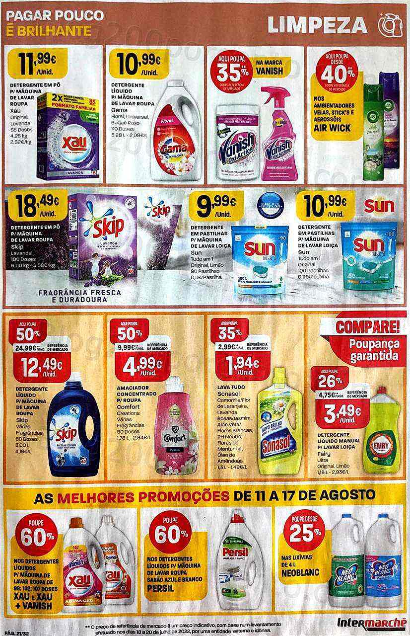 Antevisão Folheto INTERMARCHÉ Promoções de 11 agosto a 17 agosto