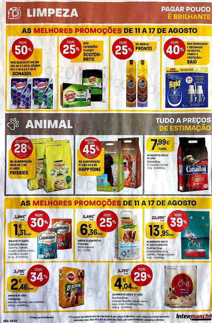 Antevisão Folheto INTERMARCHÉ Promoções de 11 agosto a 17 agosto