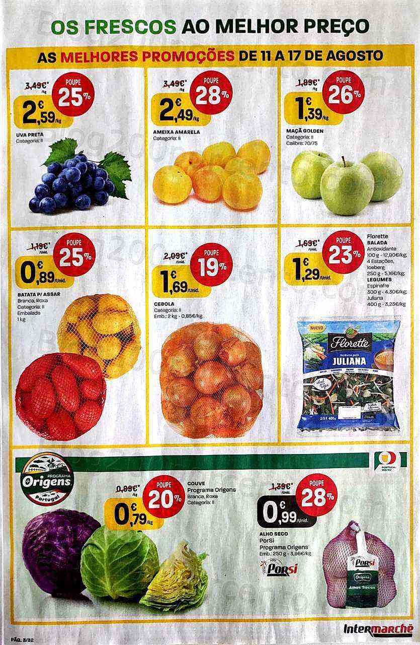 Antevisão Folheto INTERMARCHÉ Promoções de 11 agosto a 17 agosto