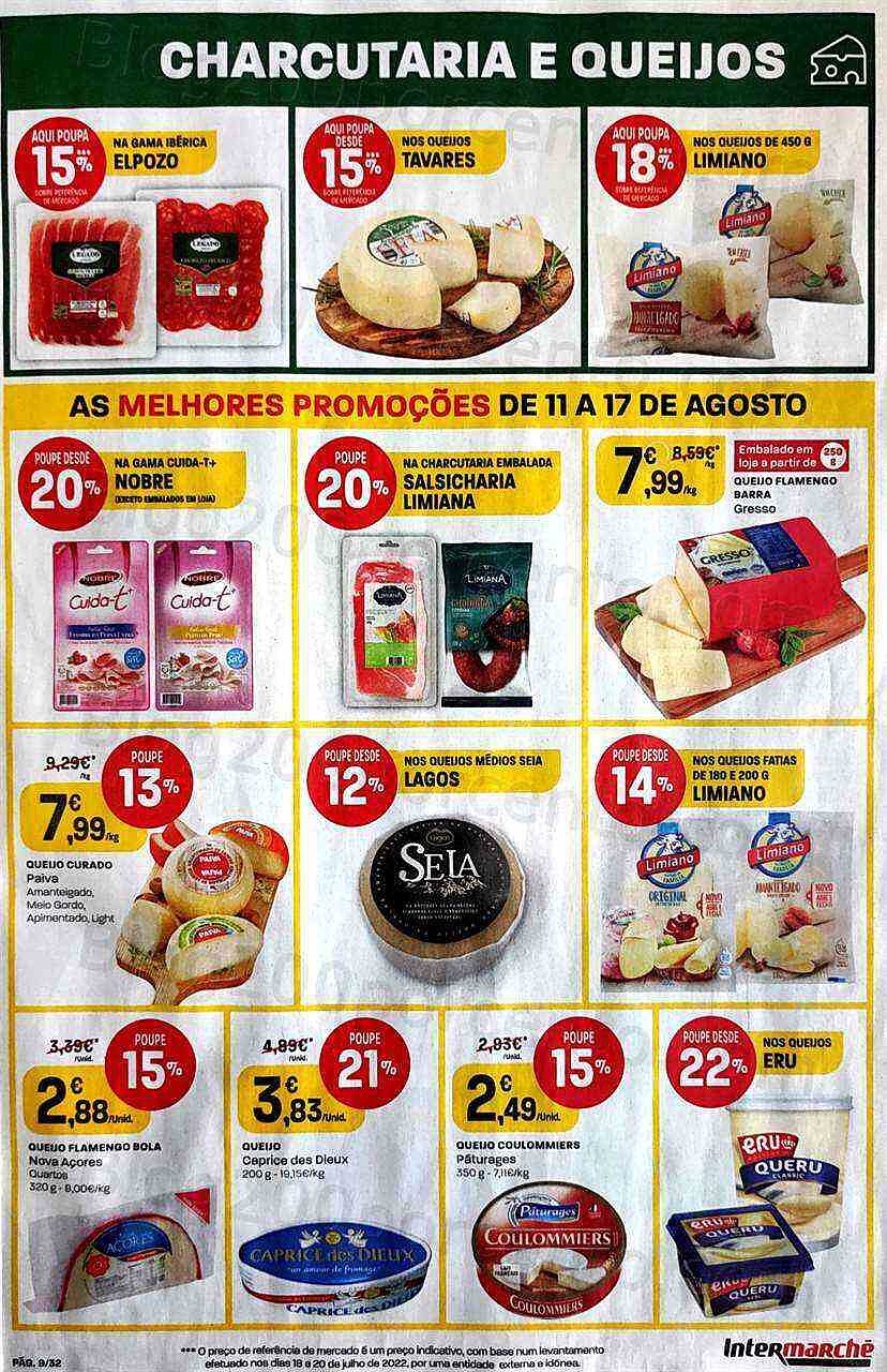 Antevisão Folheto INTERMARCHÉ Promoções de 11 agosto a 17 agosto