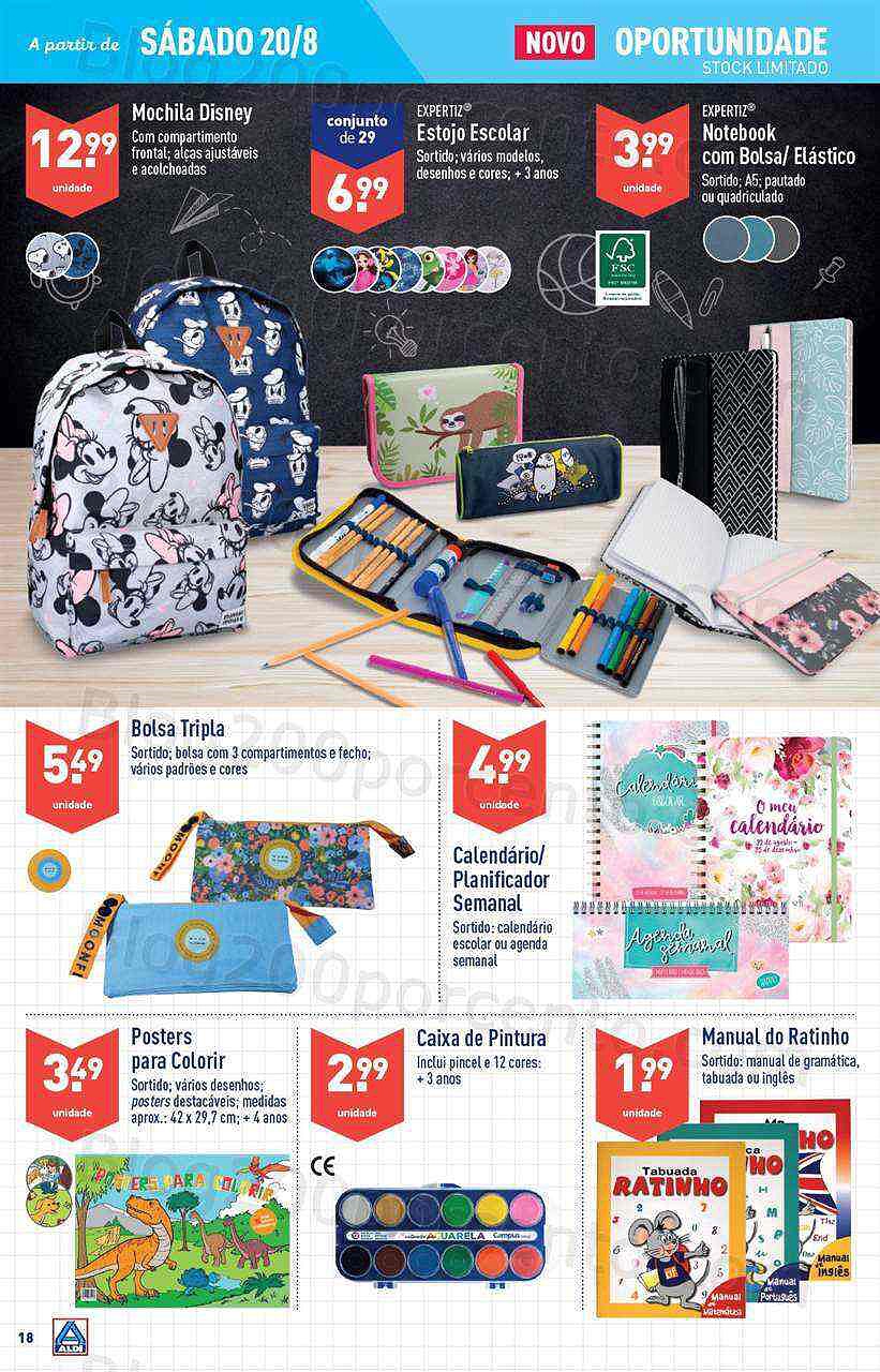 Antevisão Folheto ALDI Promoções de 17 agosto a 23 agosto