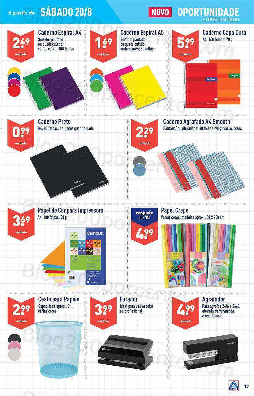 Antevisão Folheto ALDI Promoções de 17 agosto a 23 agosto