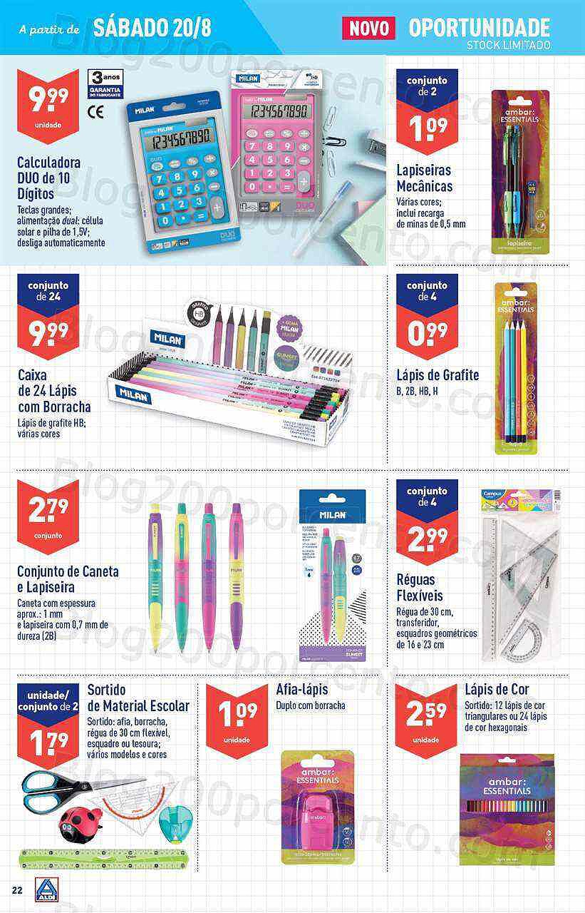 Antevisão Folheto ALDI Promoções de 17 agosto a 23 agosto