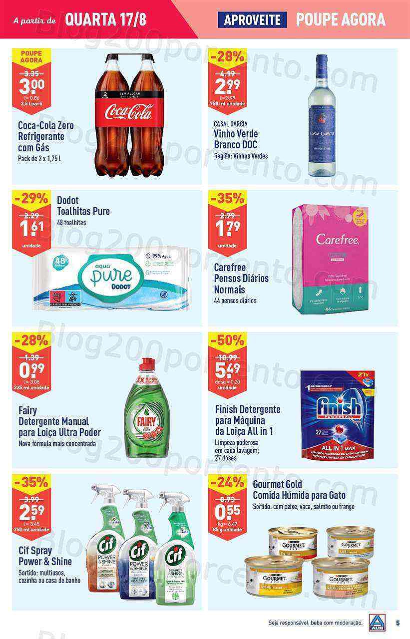 Antevisão Folheto ALDI Promoções de 17 agosto a 23 agosto