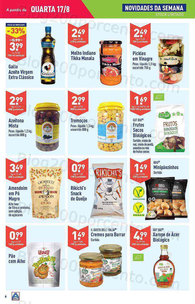 Antevisão Folheto ALDI Promoções de 17 agosto a 23 agosto