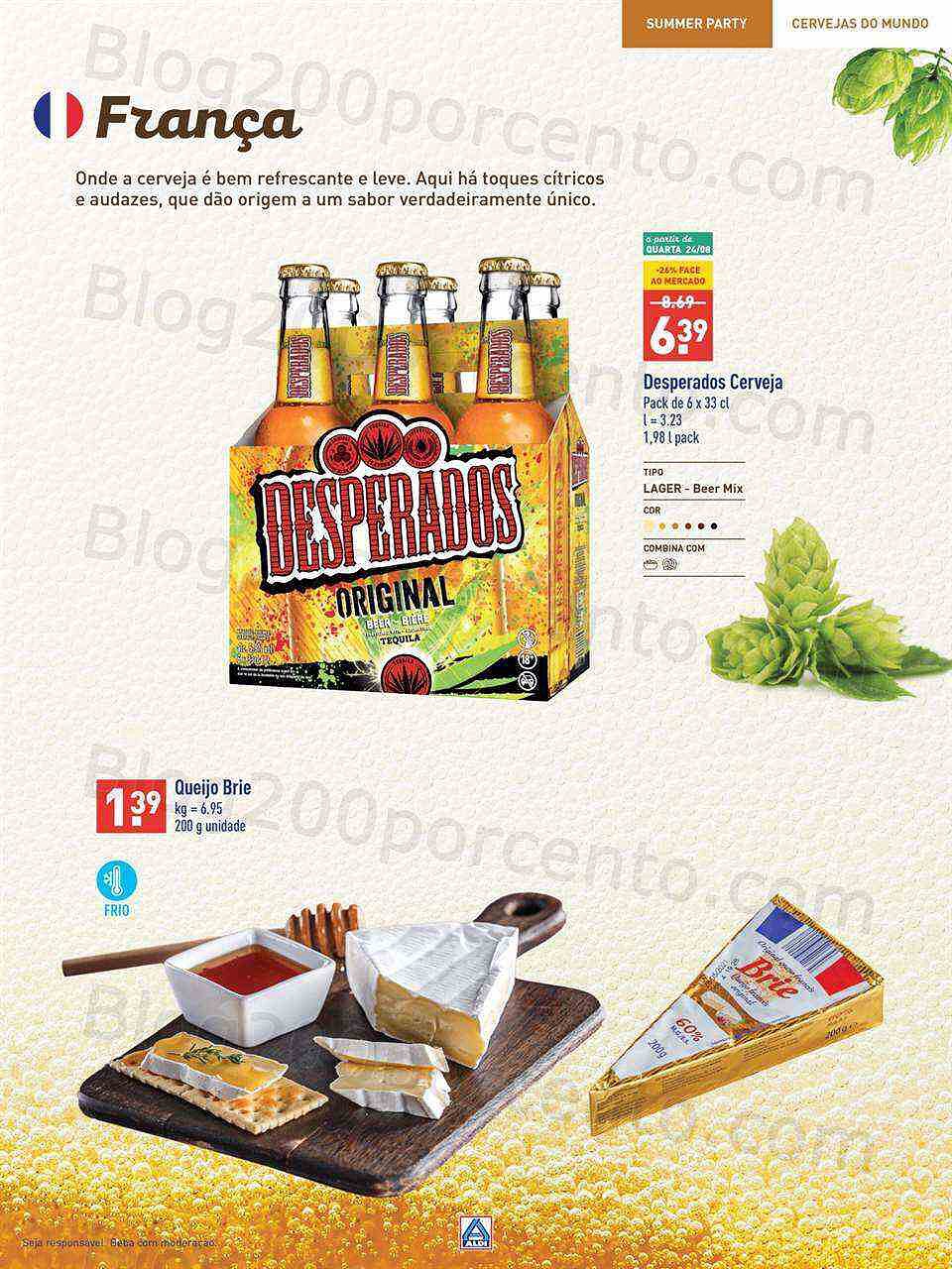 Antevisão Folheto ALDI Especial Cervejas Promoções a partir de 10 agosto