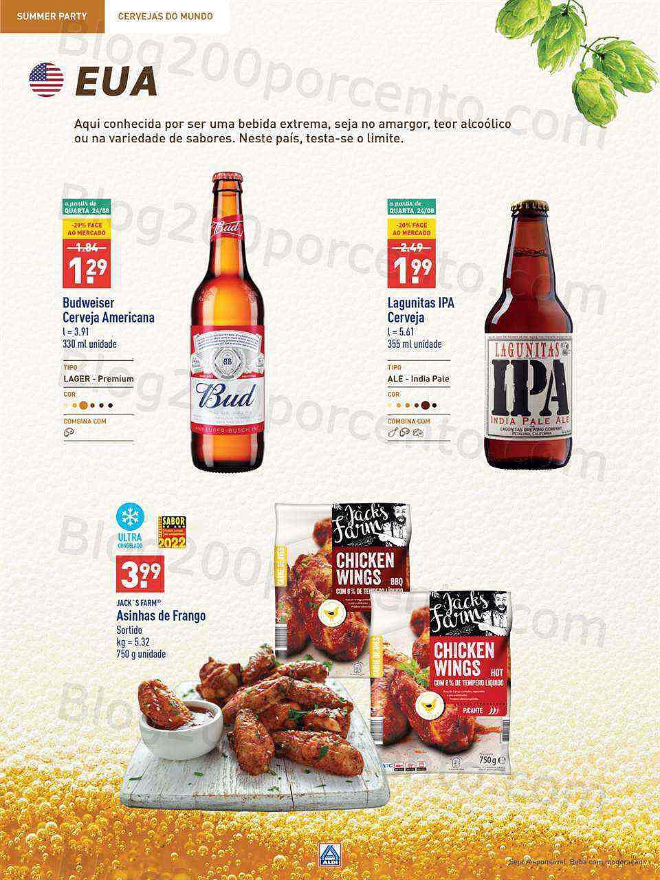 Antevisão Folheto ALDI Especial Cervejas Promoções a partir de 10 agosto