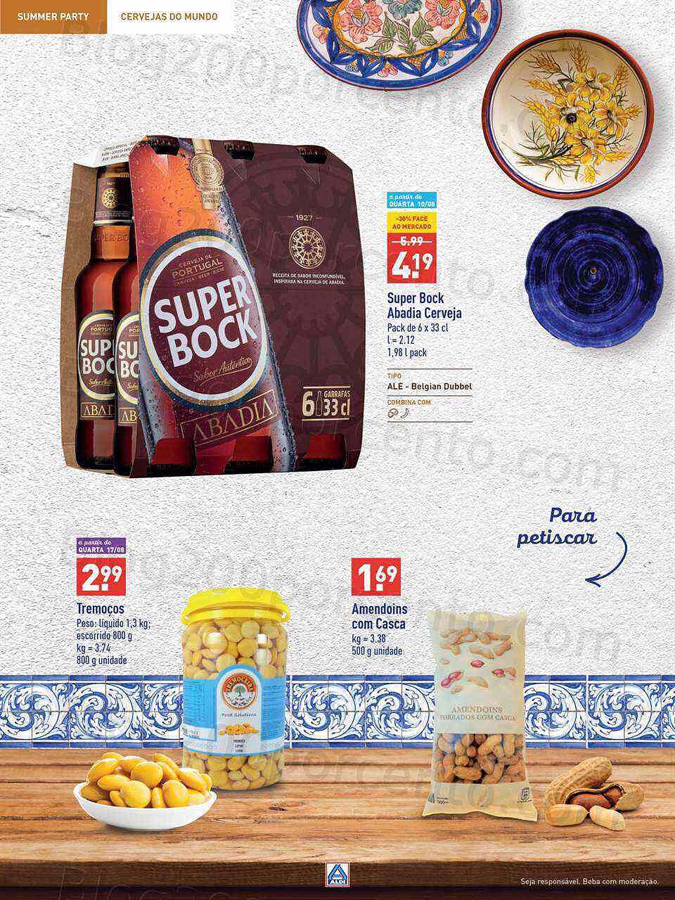 Antevisão Folheto ALDI Especial Cervejas Promoções a partir de 10 agosto