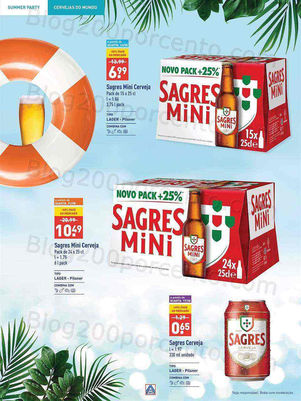 Antevisão Folheto ALDI Especial Cervejas Promoções a partir de 10 agosto
